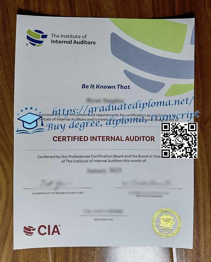 CIA certificate