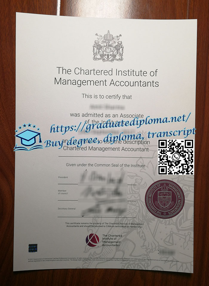 CIMA certificate