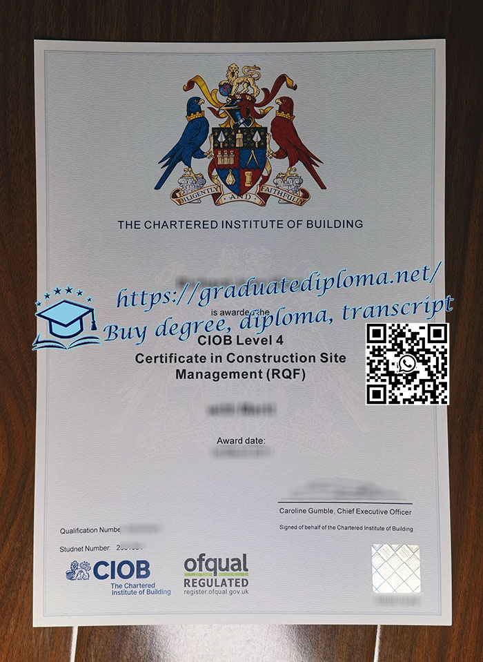 CIOB Level 4 certificate