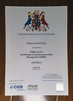 CIOB Level 4 certificate