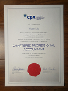 CPA Ontario certificate