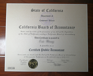 California CPA certificate