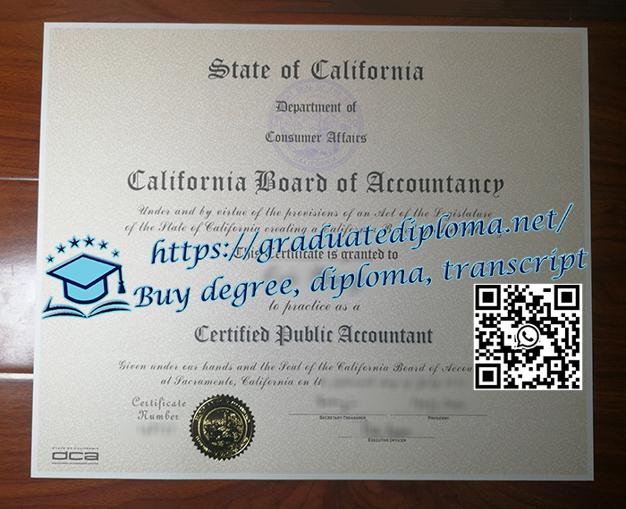 California CPA certificate