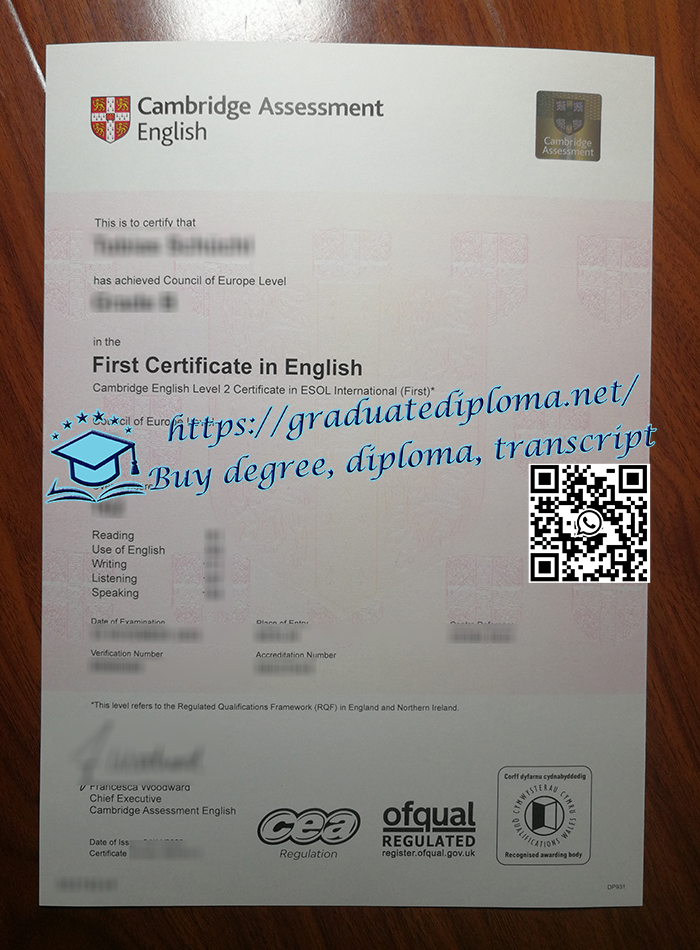 Cambridge First Certificate in English