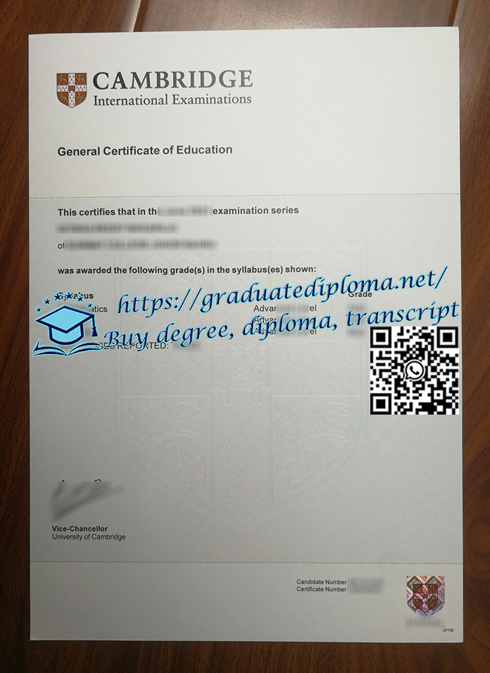 Cambridge-GCE-Certificate