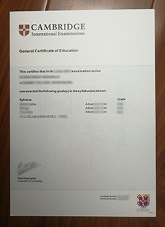 Cambridge GCE Certificate