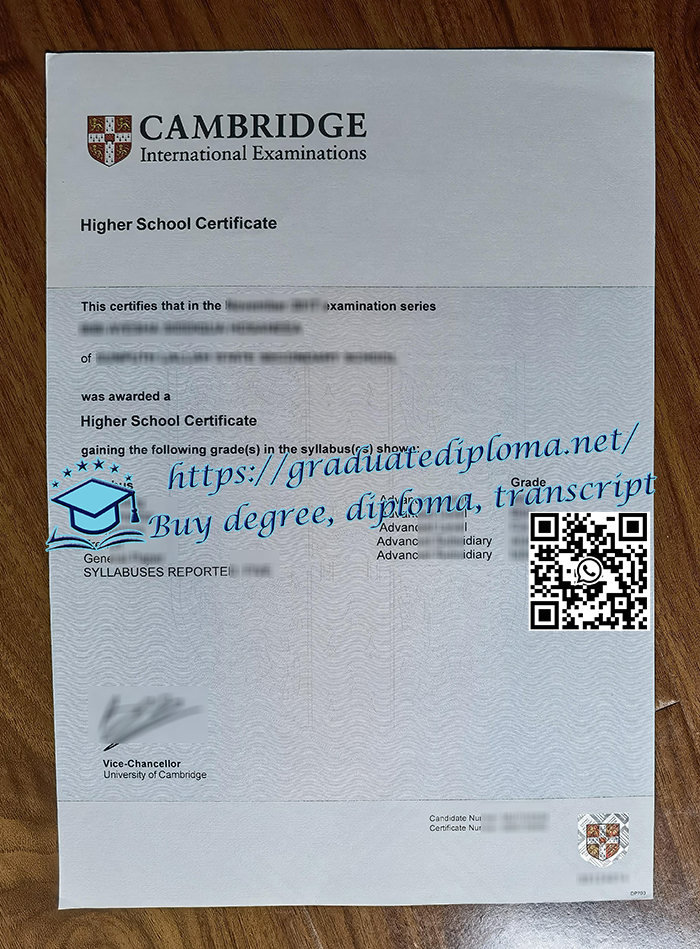 Cambridge Higher School certificate