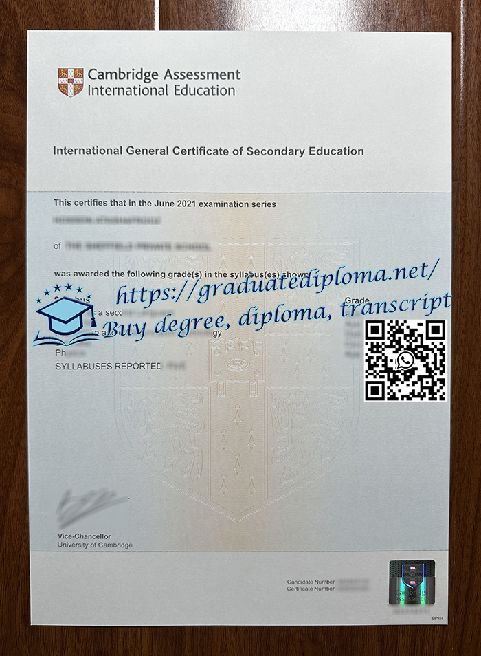 Cambridge IGCSE Certificate