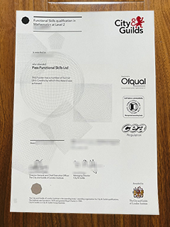 City and Guilds Functional Skills Maths certificate