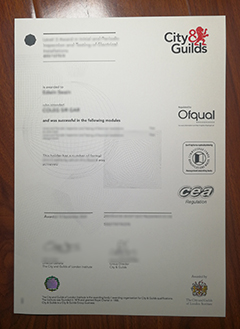 City and Guilds certificate