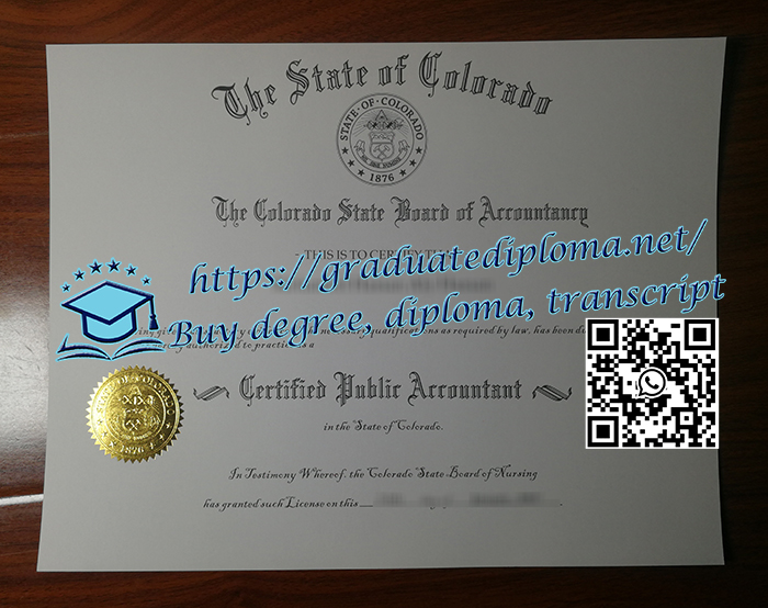 Colorado CPA certificate