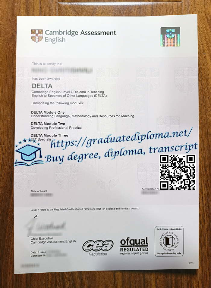 DELTA certificate