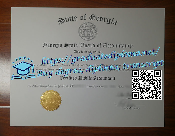 Georgia CPA certificate