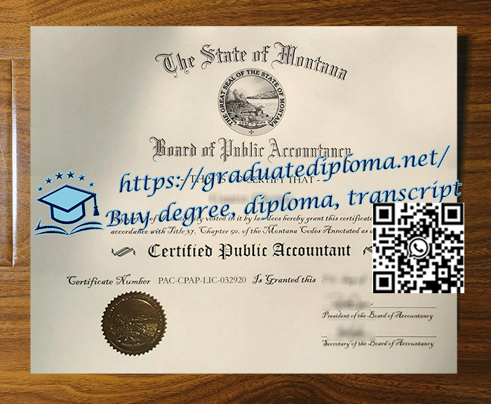 Montana-CPA-certificate