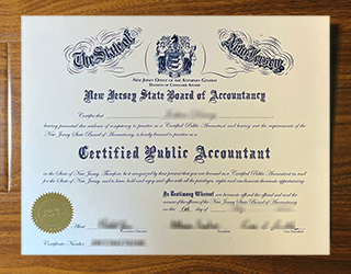 New Jersey CPA certificate