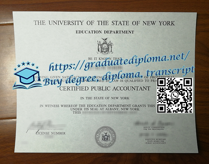 New York CPA certificate