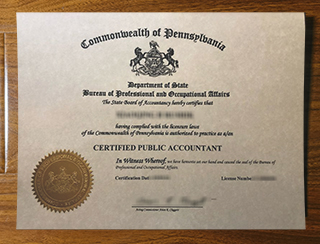 Pennsylvania CPA certificate