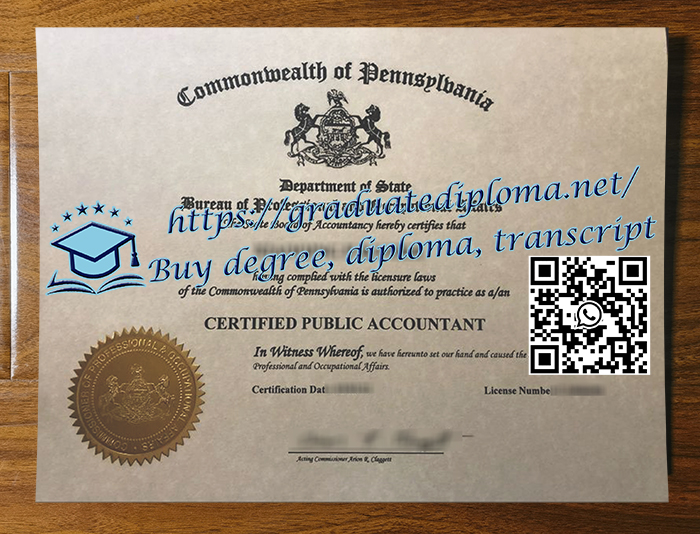 Pennsylvania CPA certificate