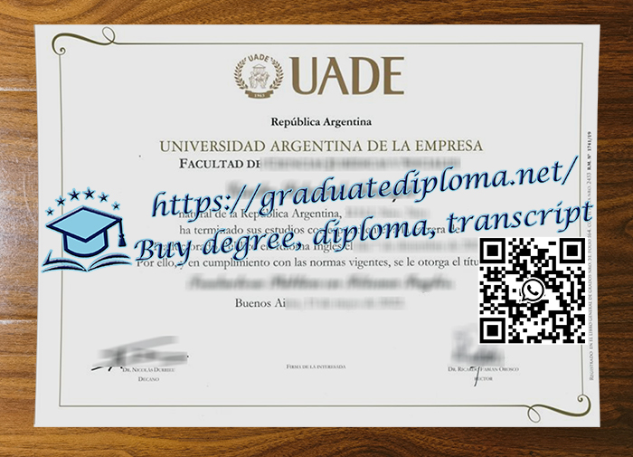 Universidad Argentina de la Empresa diploma