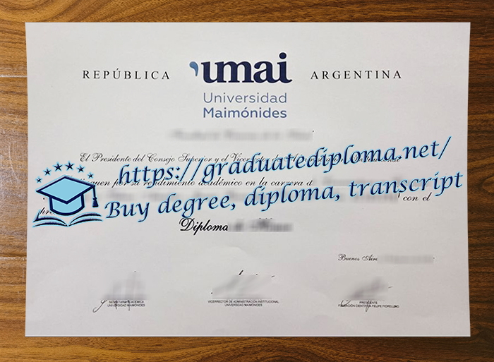 Universidad Maimónides diploma