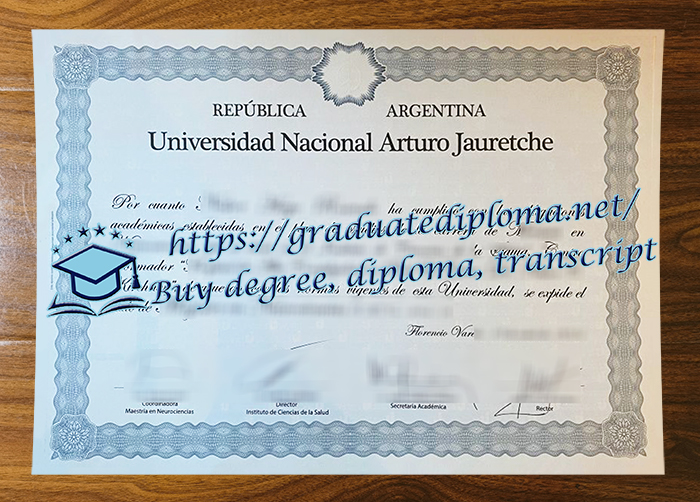 Universidad Nacional Arturo Jauretche diploma