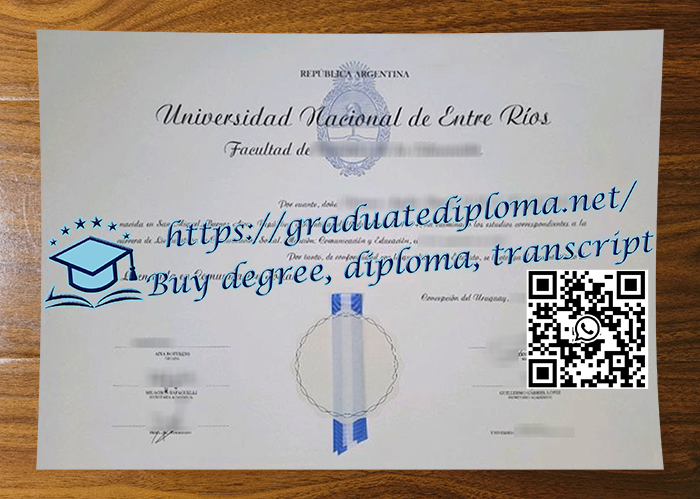 Universidad Nacional de Entre Ríos diploma