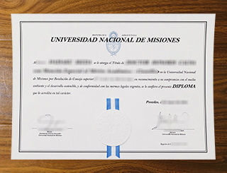 Universidad Nacional de Misiones degree