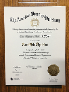 ABO Optician Certification