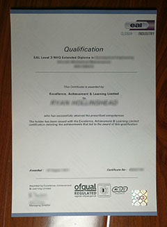 EAL Level 3 NVQ diploma