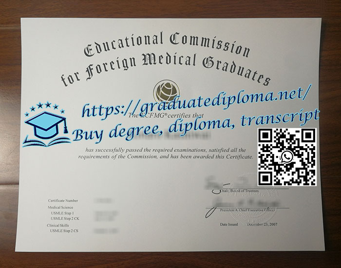 ECFMG certificate