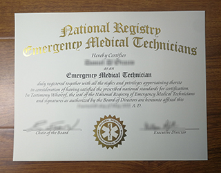 EMT certificate