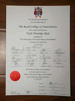 FRCA certificate