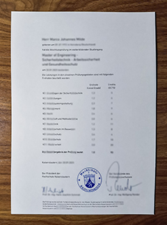 Hochschule Kaiserslautern transcript