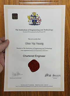 IET certificate