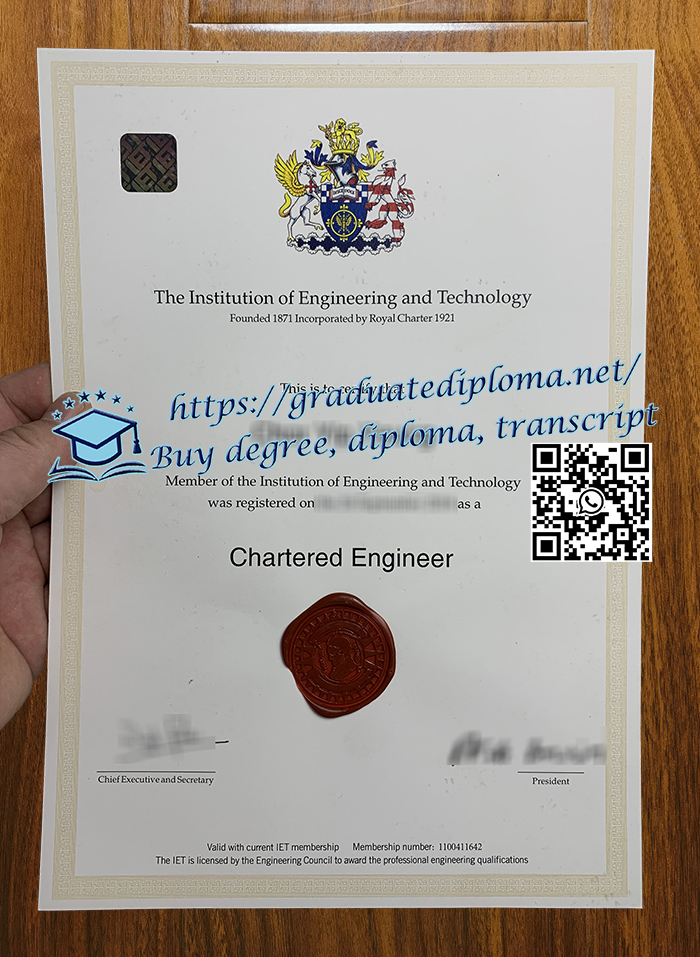 IET certificate