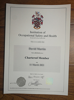 IOSH certificate