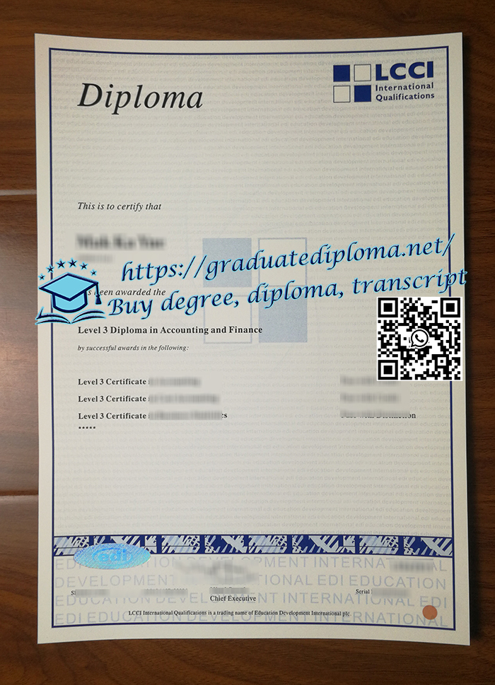 LCCI level 3 diploma