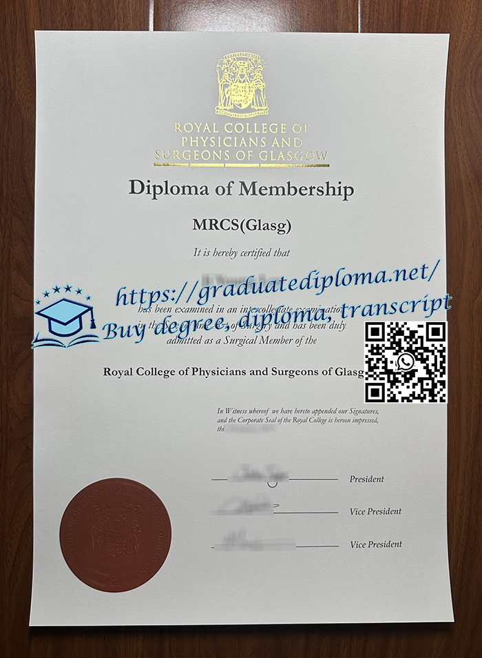 MRCS GLasgow diploma