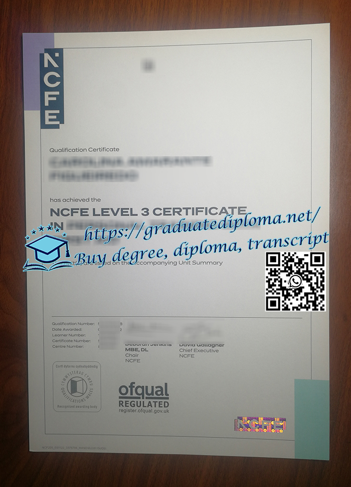 NCFE Level 3 certificate