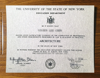 New York State Architecture certificate