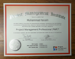 PMP certificate