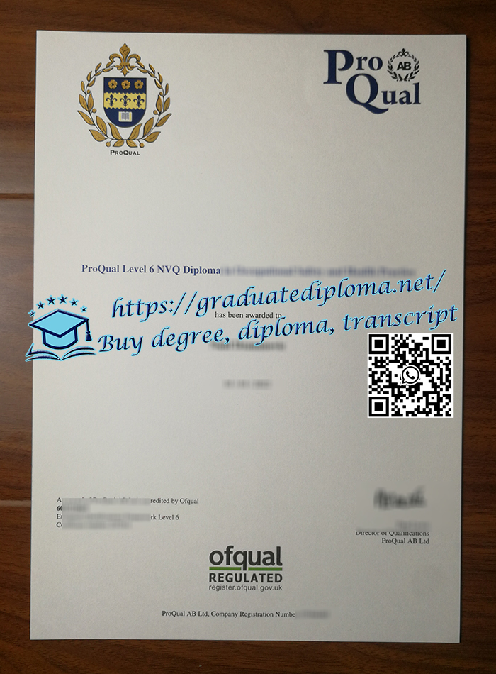 ProQual Level 6 NVQ diploma