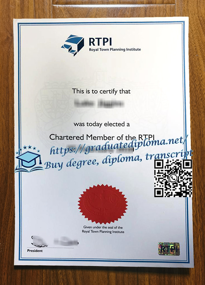 RTPI-certificate