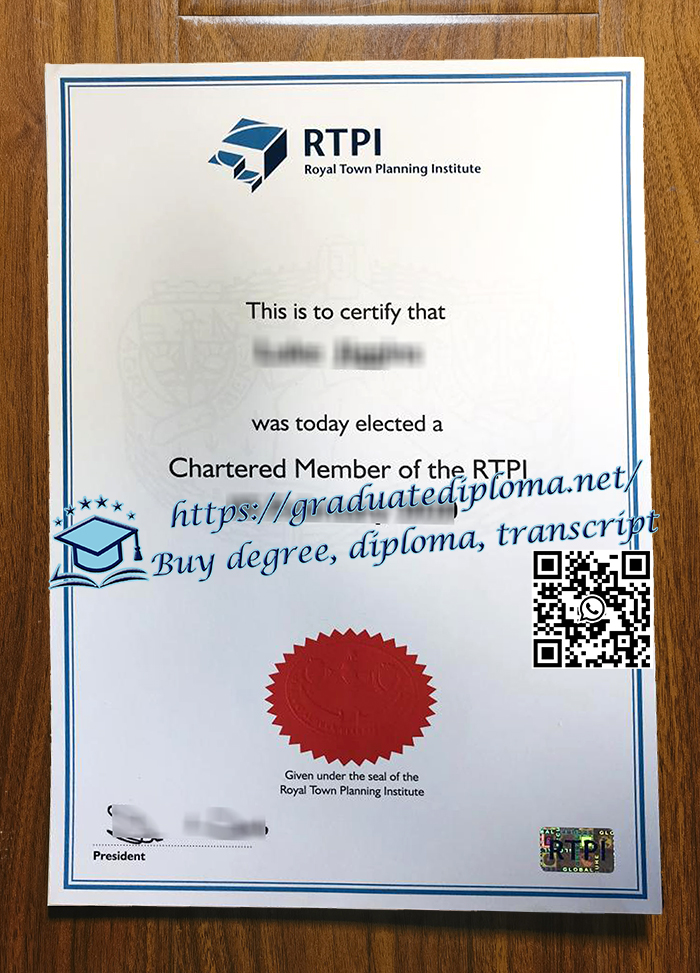 RTPI certificate