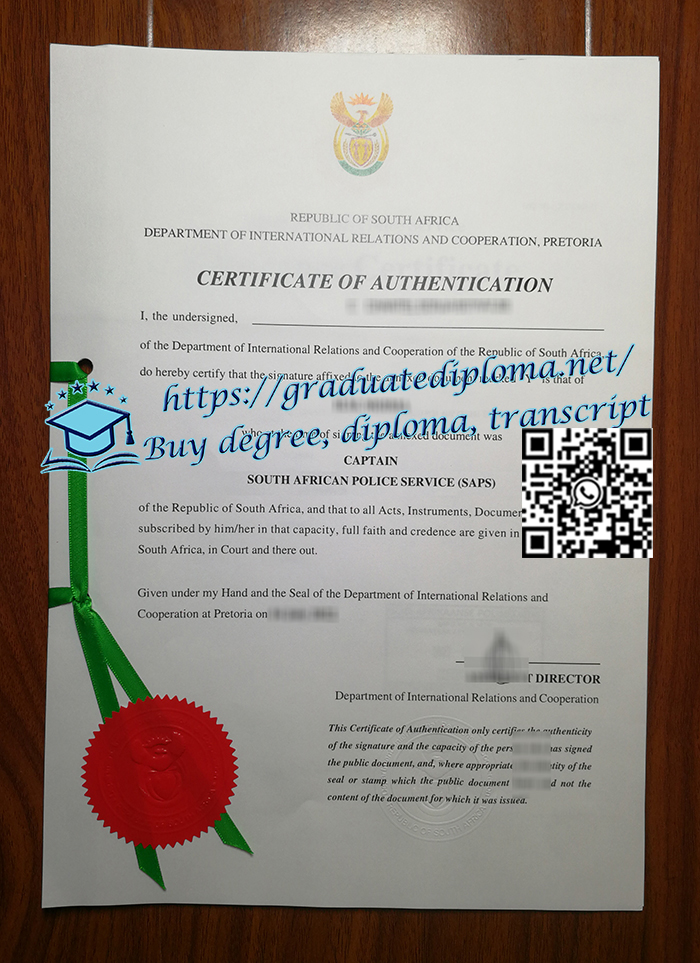 SAPS-certificate