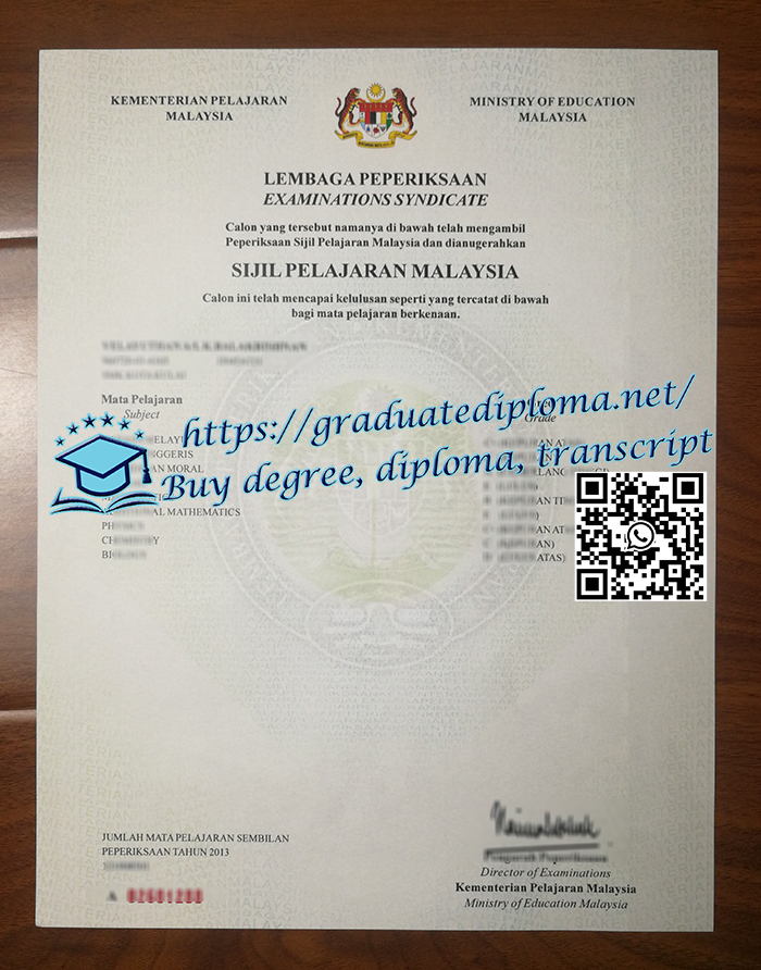 SPM certificate