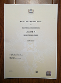 SQA Higher National certificate