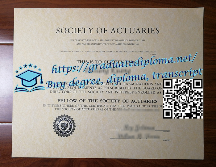 Society-of-Actuaries-certificate