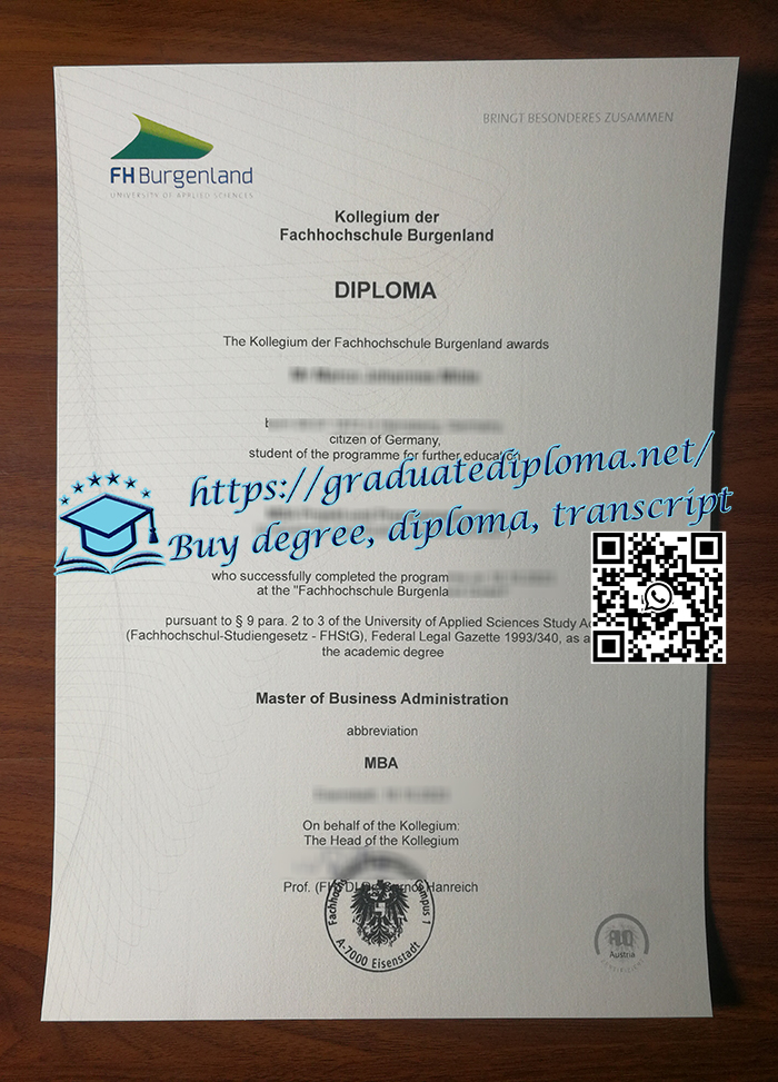 FH Burgenland degree