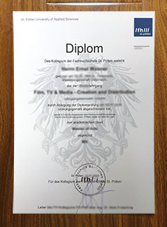 Fachhochschule St. Pölten diploma